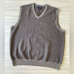 Brooks Brothers V-Neck Brown Sweater Vest